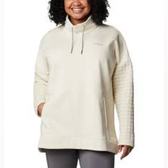 Columbia women Sunday summit override funnel sweater size large chalk quilt - Picture 1 of 12